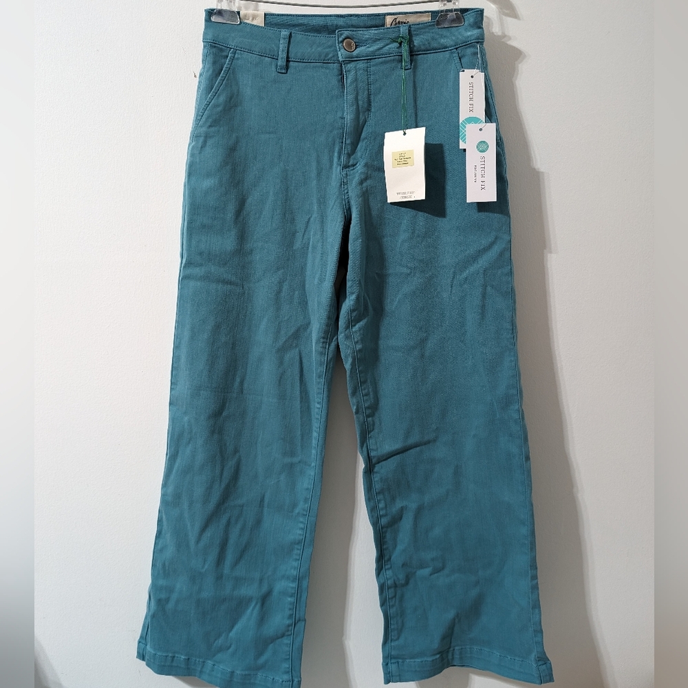 🌸 Cosmic Blue Callie Echo Wide Leg Pant Size 4 NWT STITCH FIX